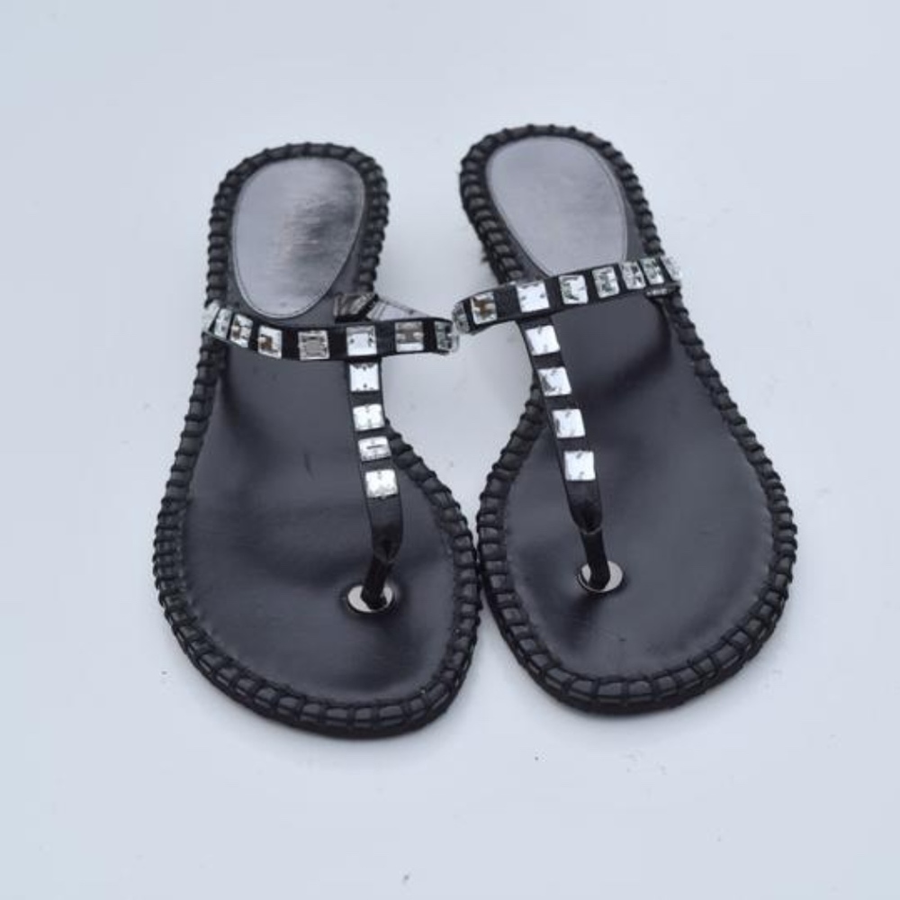 Cole Haan black jeweled sandal